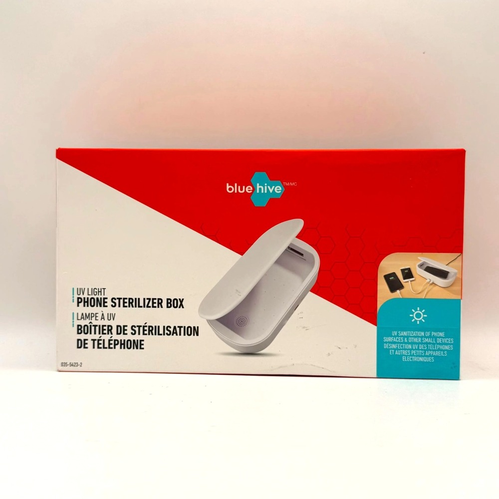 BlueHive UV Light Phone Sterilizer Box USB-A USB-C Charging Sanitizer New
